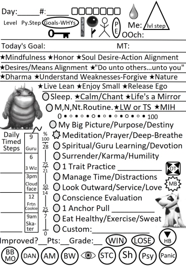 Soul-Zen daily log page